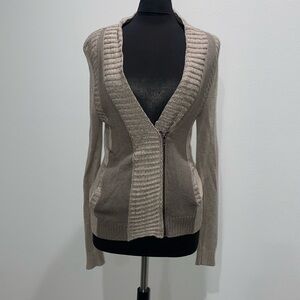 Venus two color sweater with zipper
